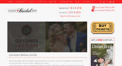 Desktop Screenshot of canadasbridalshow.com